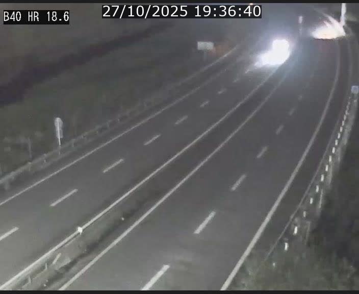 Webcam sur la route de liaison entre Micheville et Esch-Belval à la frontière entre le Luxembourg et la France. Vue orientée vers la Lorraine.