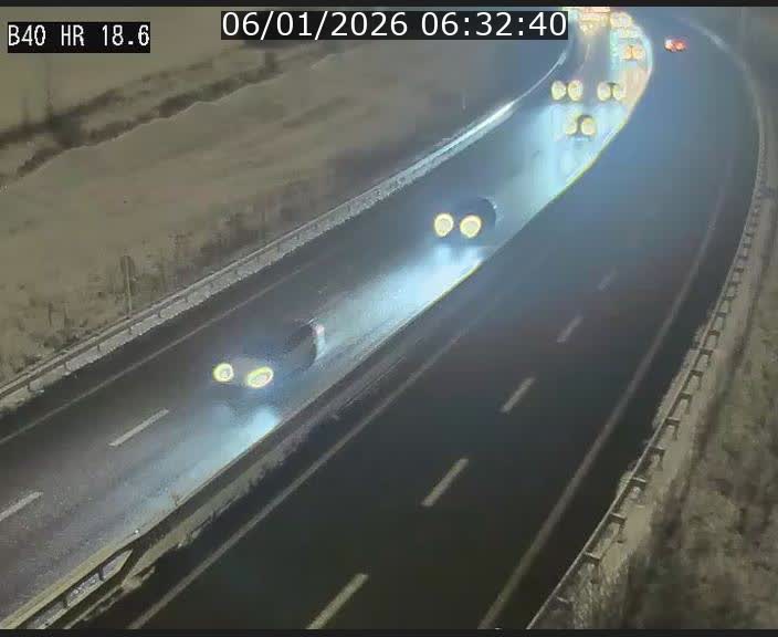 Webcam sur la route de liaison entre Micheville et Esch-Belval à la frontière entre le Luxembourg et la France. Vue orientée vers la Lorraine.