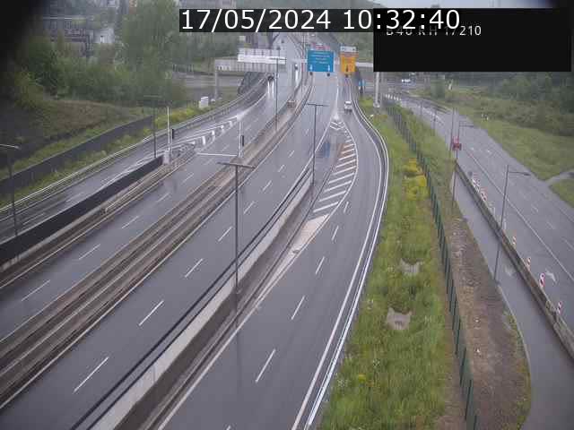 Webcam sur le contournement d'Esch Belval à hauteur de la sortie Université de Luxembourg. Vue orientée vers Luxembourg