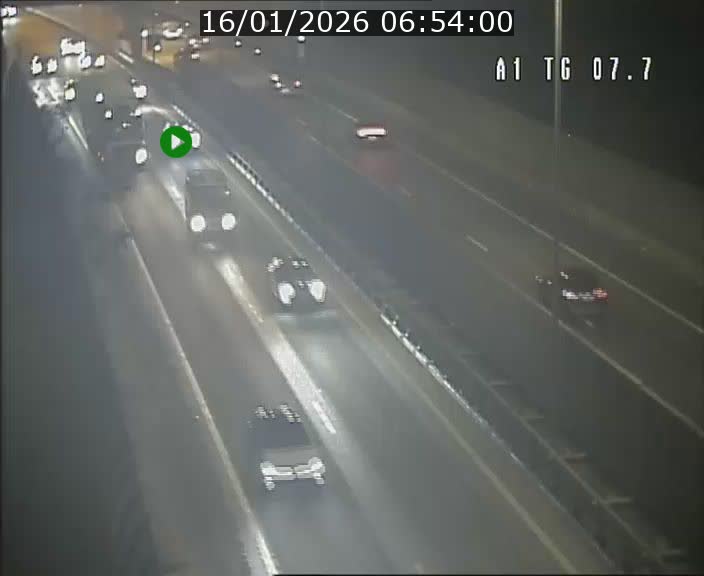 Traffic live webcam Luxembourg Kirchberg - A1 direction Luxembourg-ville - BK 7.7