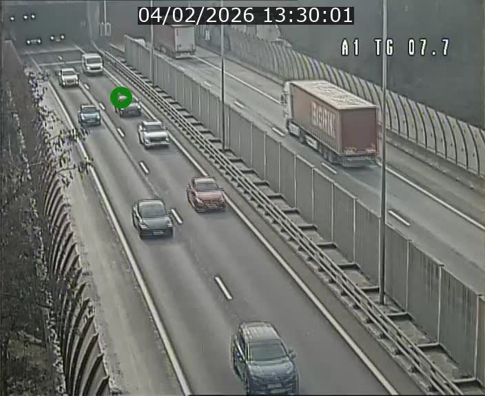 <h2>Traffic live webcam Luxembourg Kirchberg - A1 direction Luxembourg-ville - BK 7.7</h2>