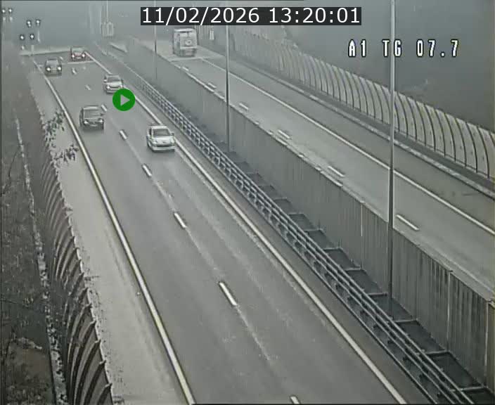 <h2>Traffic live webcam Luxembourg Kirchberg - A1 direction Luxembourg-ville - BK 7.7</h2>