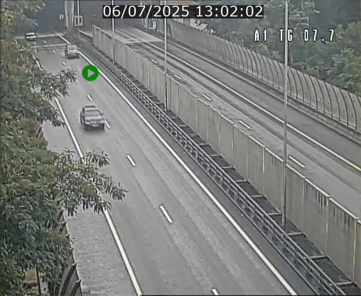 Traffic live webcam Luxembourg Kirchberg - A1 direction Luxembourg-ville - BK 7.7