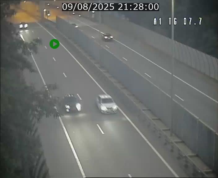 Traffic live webcam Luxembourg Kirchberg - A1 direction Luxembourg-ville - BK 7.7