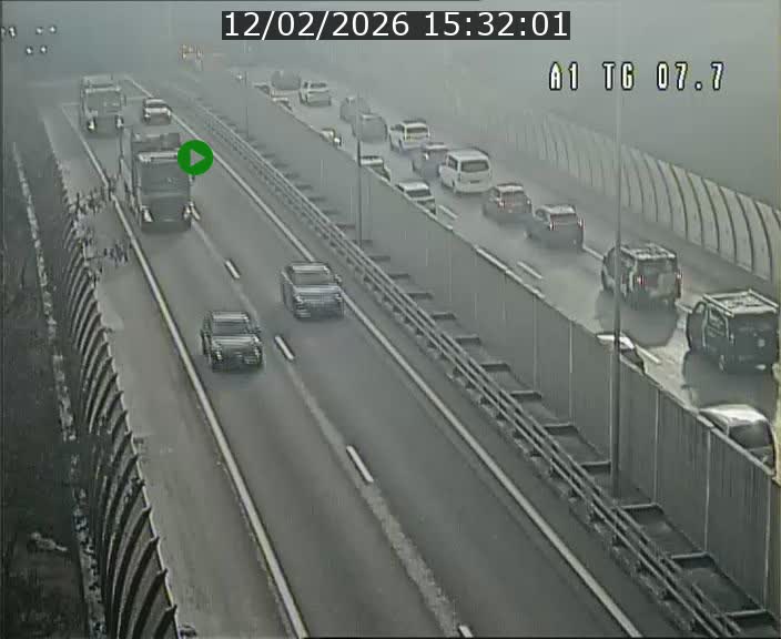 <h2>Traffic live webcam Luxembourg Kirchberg - A1 direction Luxembourg-ville - BK 7.7</h2>