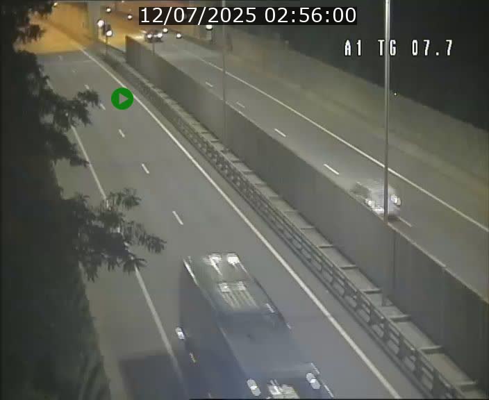 Traffic live webcam Luxembourg Kirchberg - A1 direction Luxembourg-ville - BK 7.7