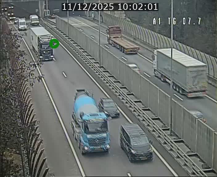 <h2>Traffic live webcam Luxembourg Kirchberg - A1 direction Luxembourg-ville - BK 7.7</h2>