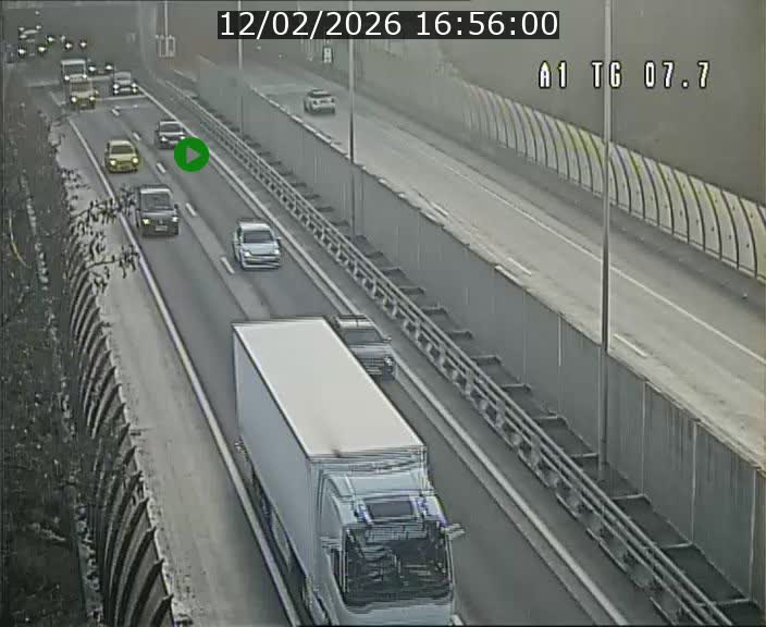 <h2>Traffic live webcam Luxembourg Kirchberg - A1 direction Luxembourg-ville - BK 7.7</h2>