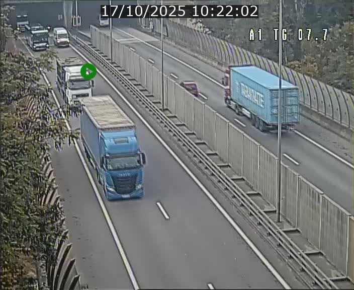 <h2>Traffic live webcam Luxembourg Kirchberg - A1 direction Luxembourg-ville - BK 7.7</h2>