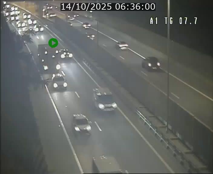 <h2>Traffic live webcam Luxembourg Kirchberg - A1 direction Luxembourg-ville - BK 7.7</h2>