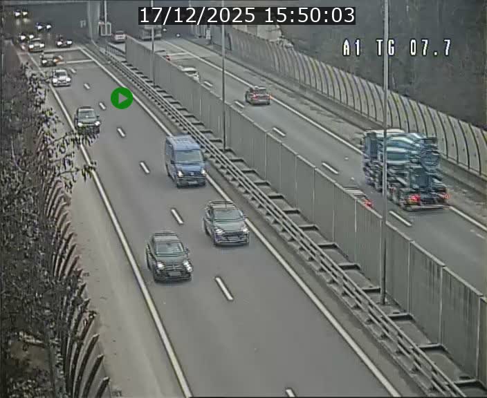 <h2>Traffic live webcam Luxembourg Kirchberg - A1 direction Luxembourg-ville - BK 7.7</h2>
