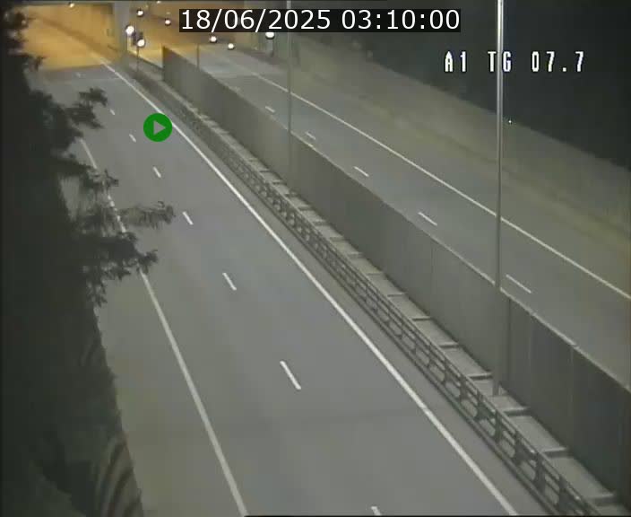 Traffic live webcam Luxembourg Kirchberg - A1 direction Luxembourg-ville - BK 7.7