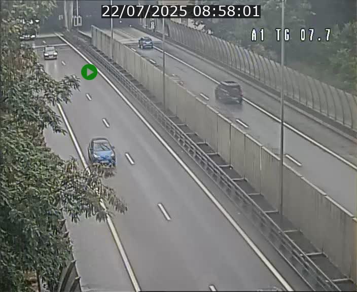 Traffic live webcam Luxembourg Kirchberg - A1 direction Luxembourg-ville - BK 7.7