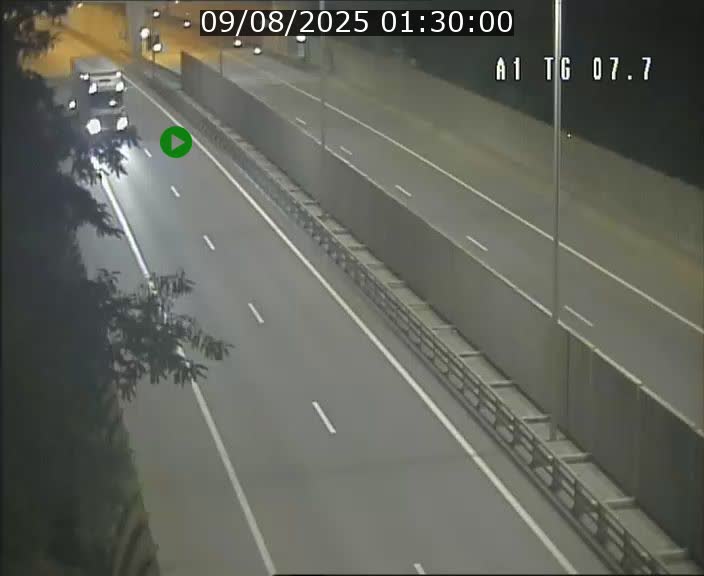 Traffic live webcam Luxembourg Kirchberg - A1 direction Luxembourg-ville - BK 7.7