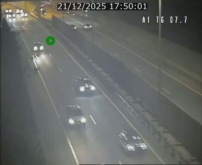 Traffic live webcam Luxembourg Kirchberg - A1 direction Luxembourg-ville - BK 7.7