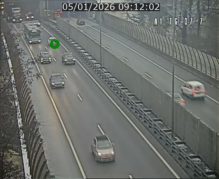 <h2>Traffic live webcam Luxembourg Kirchberg - A1 direction Luxembourg-ville - BK 7.7</h2>