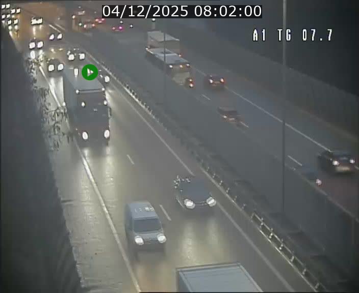 <h2>Traffic live webcam Luxembourg Kirchberg - A1 direction Luxembourg-ville - BK 7.7</h2>