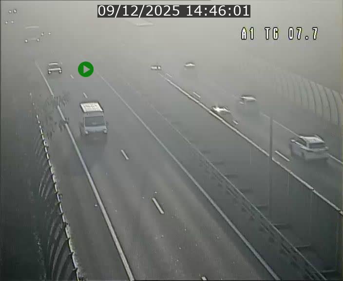 <h2>Traffic live webcam Luxembourg Kirchberg - A1 direction Luxembourg-ville - BK 7.7</h2>