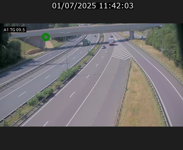 <h2>Traffic live webcam Luxembourg Jonction Grünewald - A1 direction Luxembourg-ville - BK 9.5</h2>