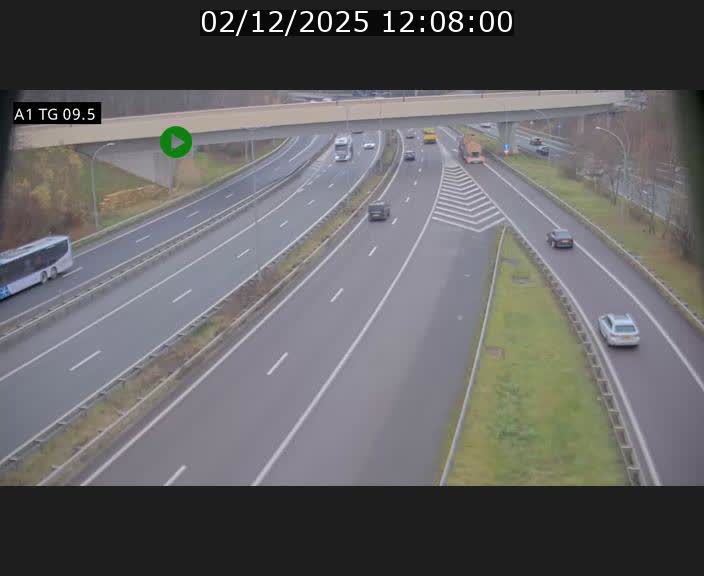 <h2>Traffic live webcam Luxembourg Jonction Grünewald - A1 direction Luxembourg-ville - BK 9.5</h2>