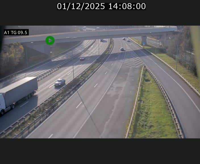 <h2>Traffic live webcam Luxembourg Jonction Grünewald - A1 direction Luxembourg-ville - BK 9.5</h2>
