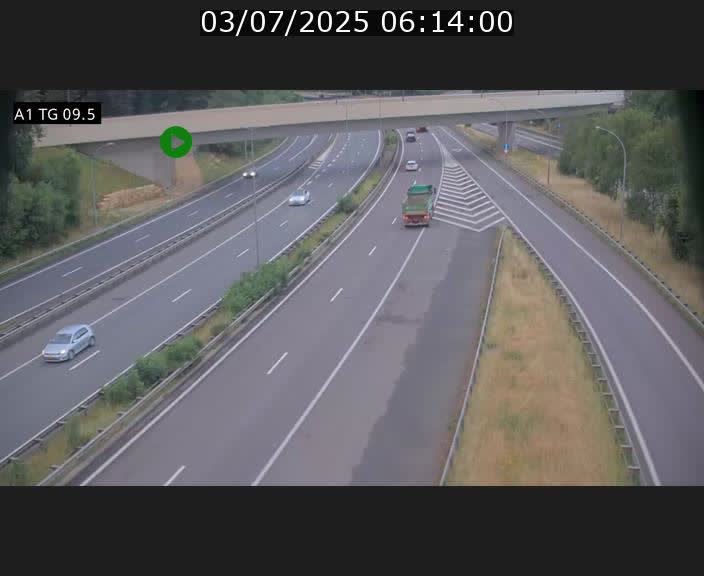<h2>Traffic live webcam Luxembourg Jonction Grünewald - A1 direction Luxembourg-ville - BK 9.5</h2>