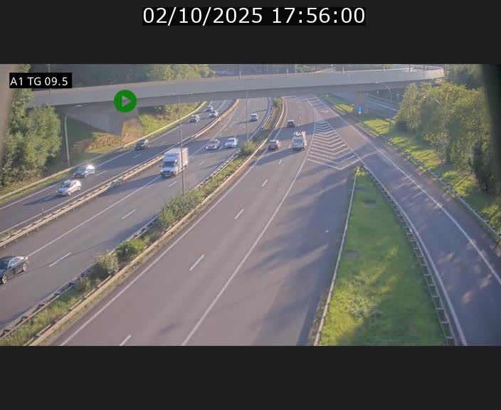 <h2>Traffic live webcam Luxembourg Jonction Grünewald - A1 direction Luxembourg-ville - BK 9.5</h2>