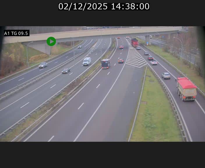 <h2>Traffic live webcam Luxembourg Jonction Grünewald - A1 direction Luxembourg-ville - BK 9.5</h2>