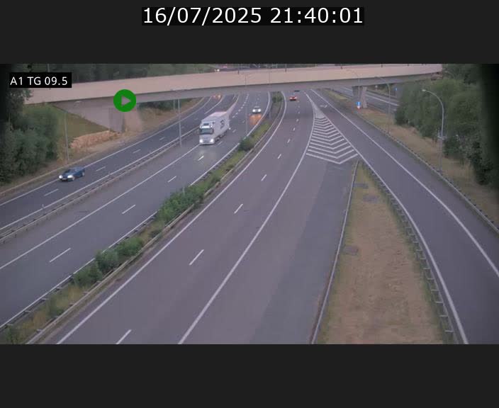 <h2>Traffic live webcam Luxembourg Jonction Grünewald - A1 direction Luxembourg-ville - BK 9.5</h2>