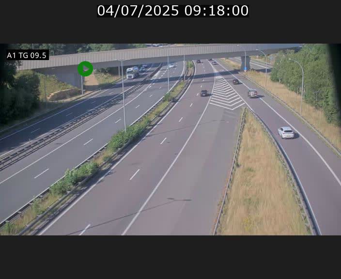 <h2>Traffic live webcam Luxembourg Jonction Grünewald - A1 direction Luxembourg-ville - BK 9.5</h2>