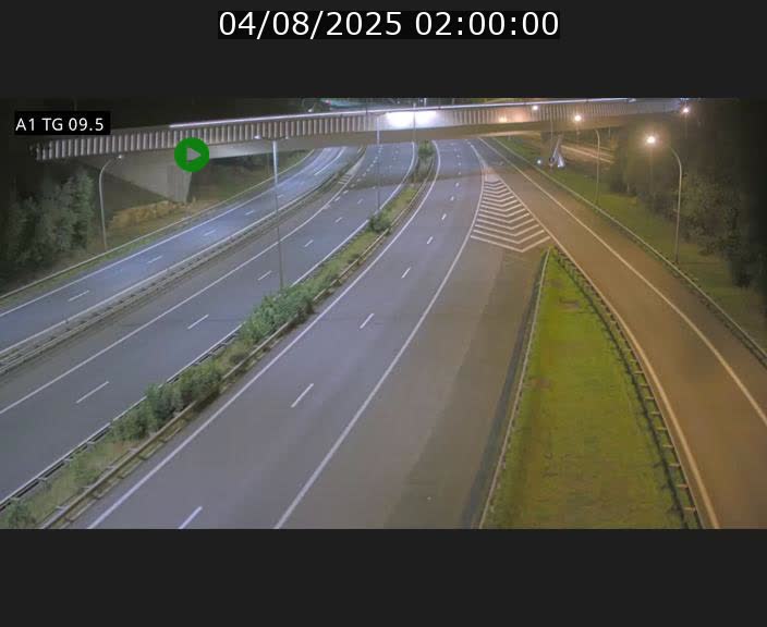 Traffic live webcam Luxembourg Jonction Grünewald - A1 direction Luxembourg-ville - BK 9.5