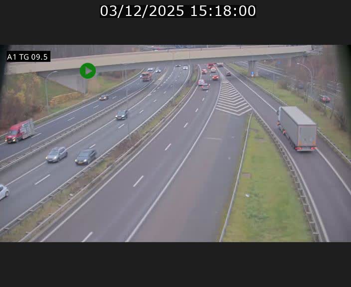 <h2>Traffic live webcam Luxembourg Jonction Grünewald - A1 direction Luxembourg-ville - BK 9.5</h2>