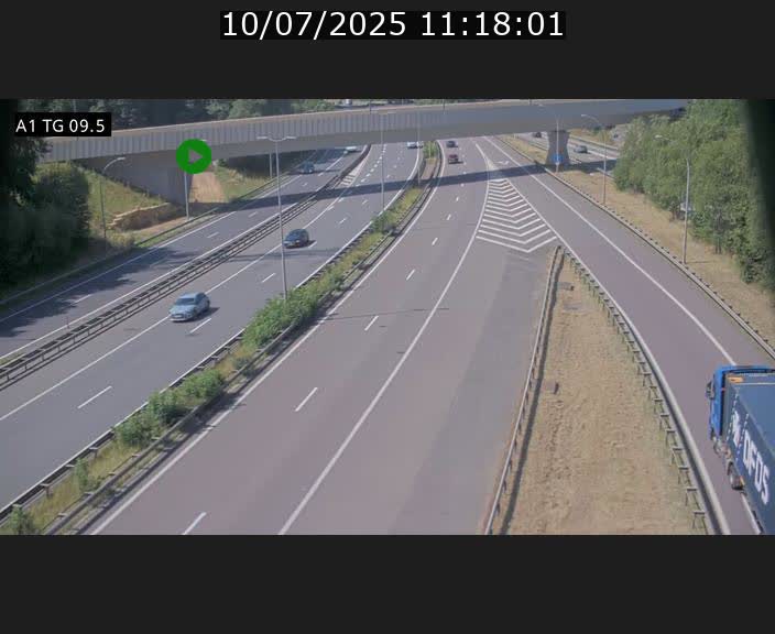 <h2>Traffic live webcam Luxembourg Jonction Grünewald - A1 direction Luxembourg-ville - BK 9.5</h2>