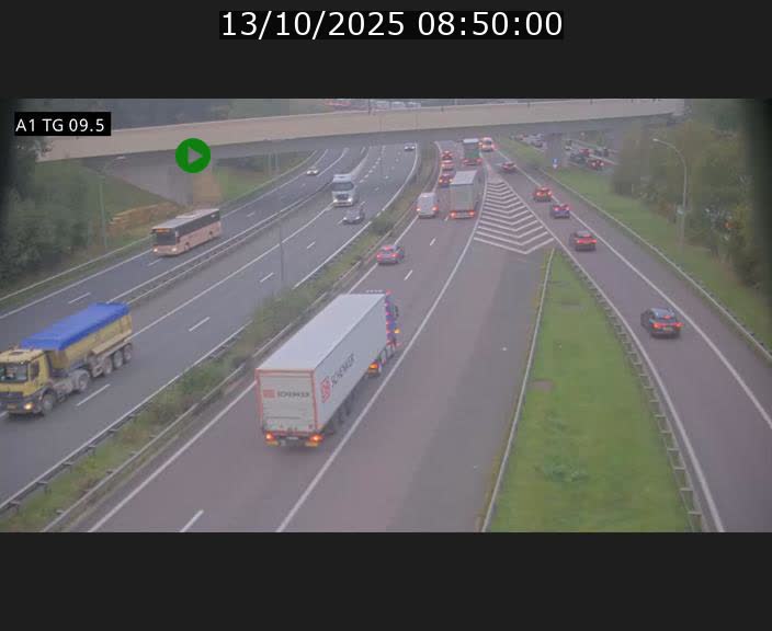 <h2>Traffic live webcam Luxembourg Jonction Grünewald - A1 direction Luxembourg-ville - BK 9.5</h2>