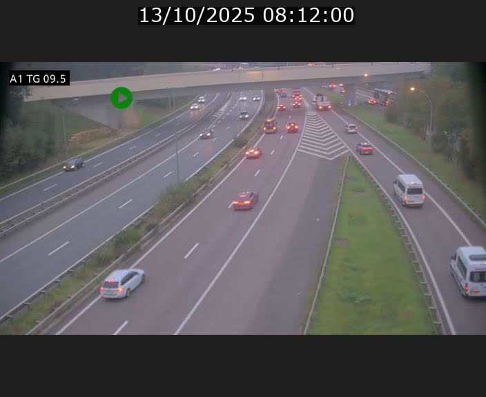 <h2>Traffic live webcam Luxembourg Jonction Grünewald - A1 direction Luxembourg-ville - BK 9.5</h2>