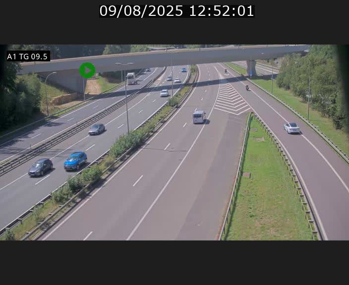 <h2>Traffic live webcam Luxembourg Jonction Grünewald - A1 direction Luxembourg-ville - BK 9.5</h2>
