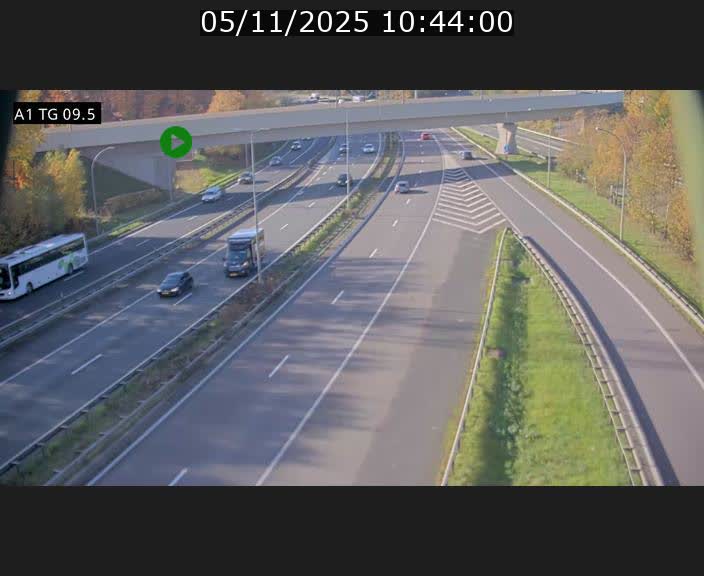 <h2>Traffic live webcam Luxembourg Jonction Grünewald - A1 direction Luxembourg-ville - BK 9.5</h2>