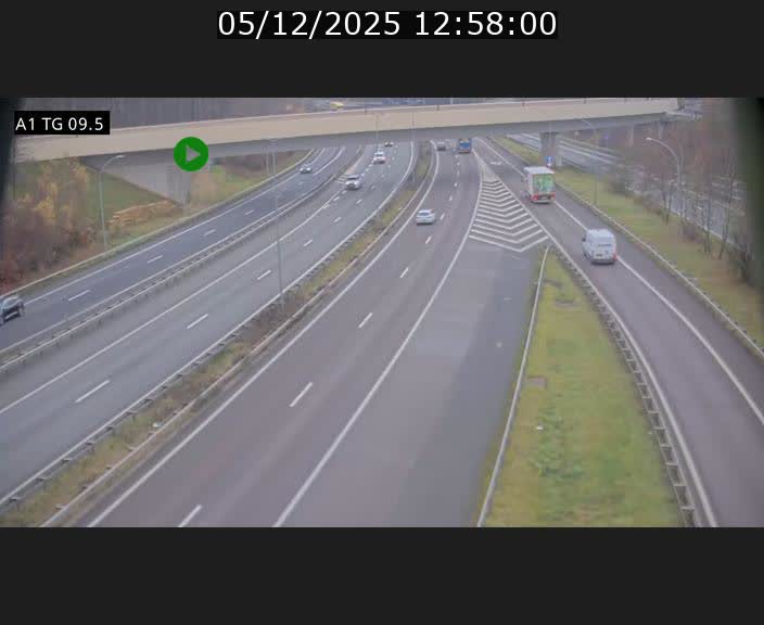 <h2>Traffic live webcam Luxembourg Jonction Grünewald - A1 direction Luxembourg-ville - BK 9.5</h2>
