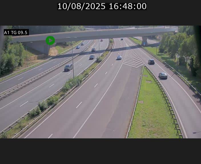 <h2>Traffic live webcam Luxembourg Jonction Grünewald - A1 direction Luxembourg-ville - BK 9.5</h2>