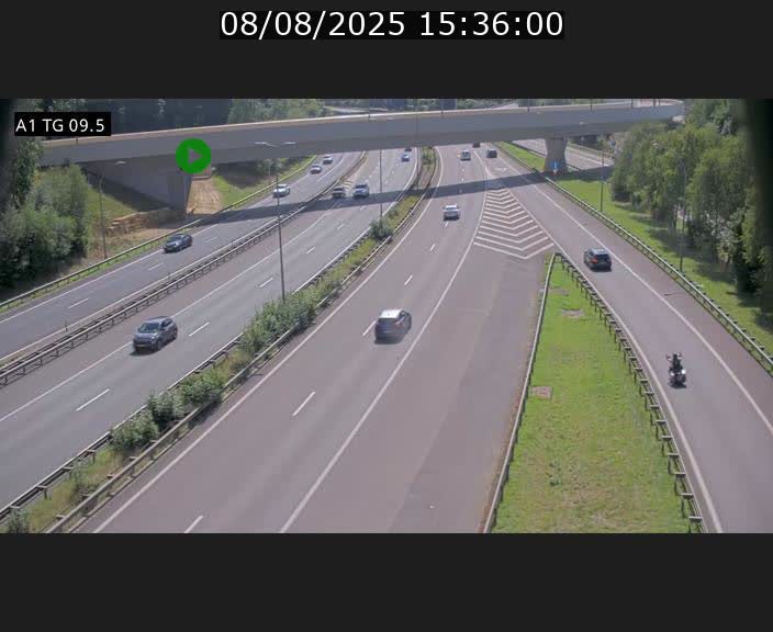 <h2>Traffic live webcam Luxembourg Jonction Grünewald - A1 direction Luxembourg-ville - BK 9.5</h2>