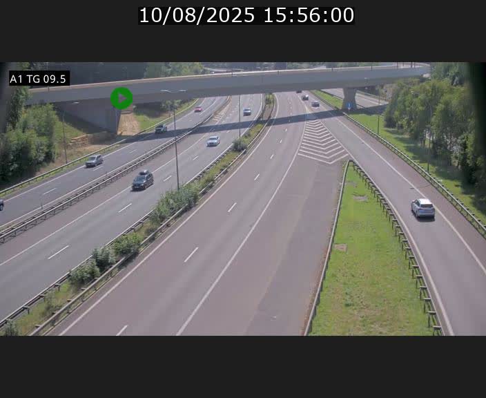 <h2>Traffic live webcam Luxembourg Jonction Grünewald - A1 direction Luxembourg-ville - BK 9.5</h2>