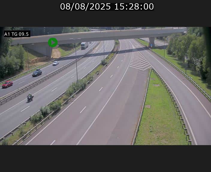 <h2>Traffic live webcam Luxembourg Jonction Grünewald - A1 direction Luxembourg-ville - BK 9.5</h2>