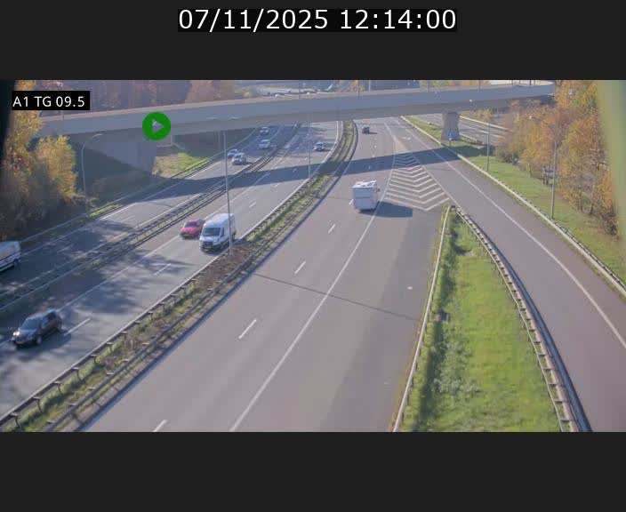 <h2>Traffic live webcam Luxembourg Jonction Grünewald - A1 direction Luxembourg-ville - BK 9.5</h2>