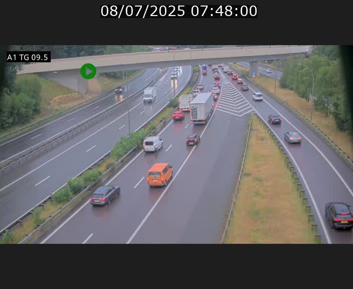 <h2>Traffic live webcam Luxembourg Jonction Grünewald - A1 direction Luxembourg-ville - BK 9.5</h2>