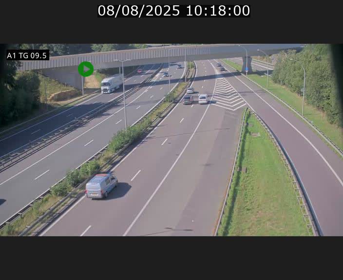 <h2>Traffic live webcam Luxembourg Jonction Grünewald - A1 direction Luxembourg-ville - BK 9.5</h2>