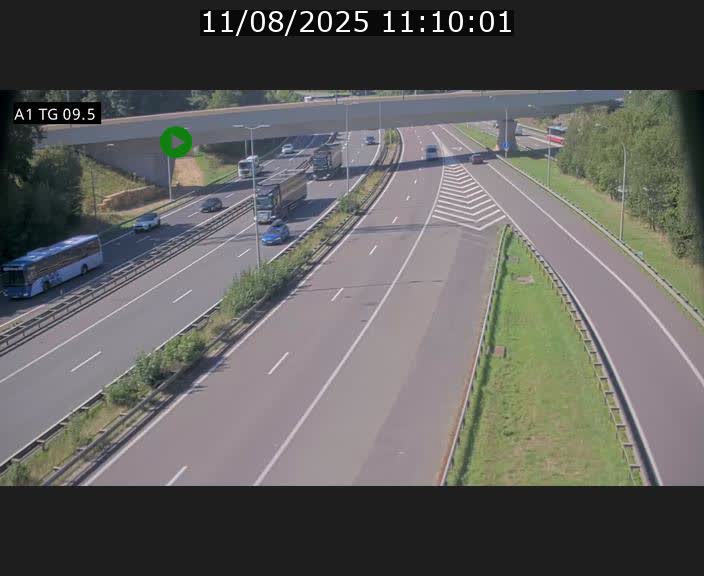 <h2>Traffic live webcam Luxembourg Jonction Grünewald - A1 direction Luxembourg-ville - BK 9.5</h2>