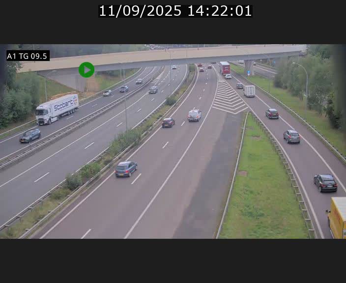 <h2>Traffic live webcam Luxembourg Jonction Grünewald - A1 direction Luxembourg-ville - BK 9.5</h2>