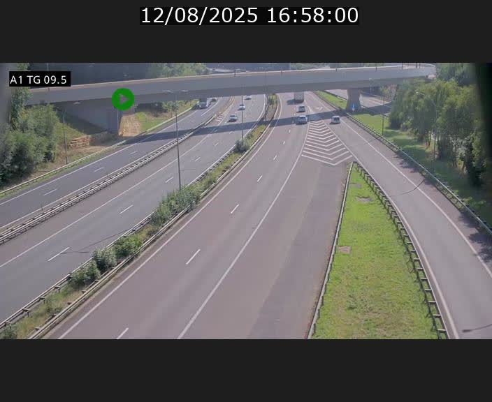 <h2>Traffic live webcam Luxembourg Jonction Grünewald - A1 direction Luxembourg-ville - BK 9.5</h2>