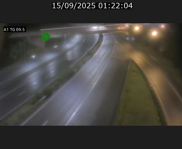 Traffic live webcam Luxembourg Jonction Grünewald - A1 direction Luxembourg-ville - BK 9.5