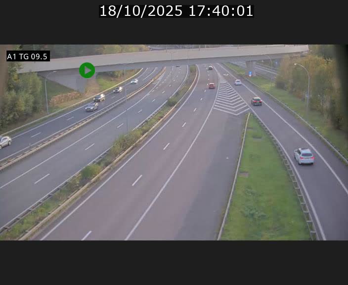 <h2>Traffic live webcam Luxembourg Jonction Grünewald - A1 direction Luxembourg-ville - BK 9.5</h2>